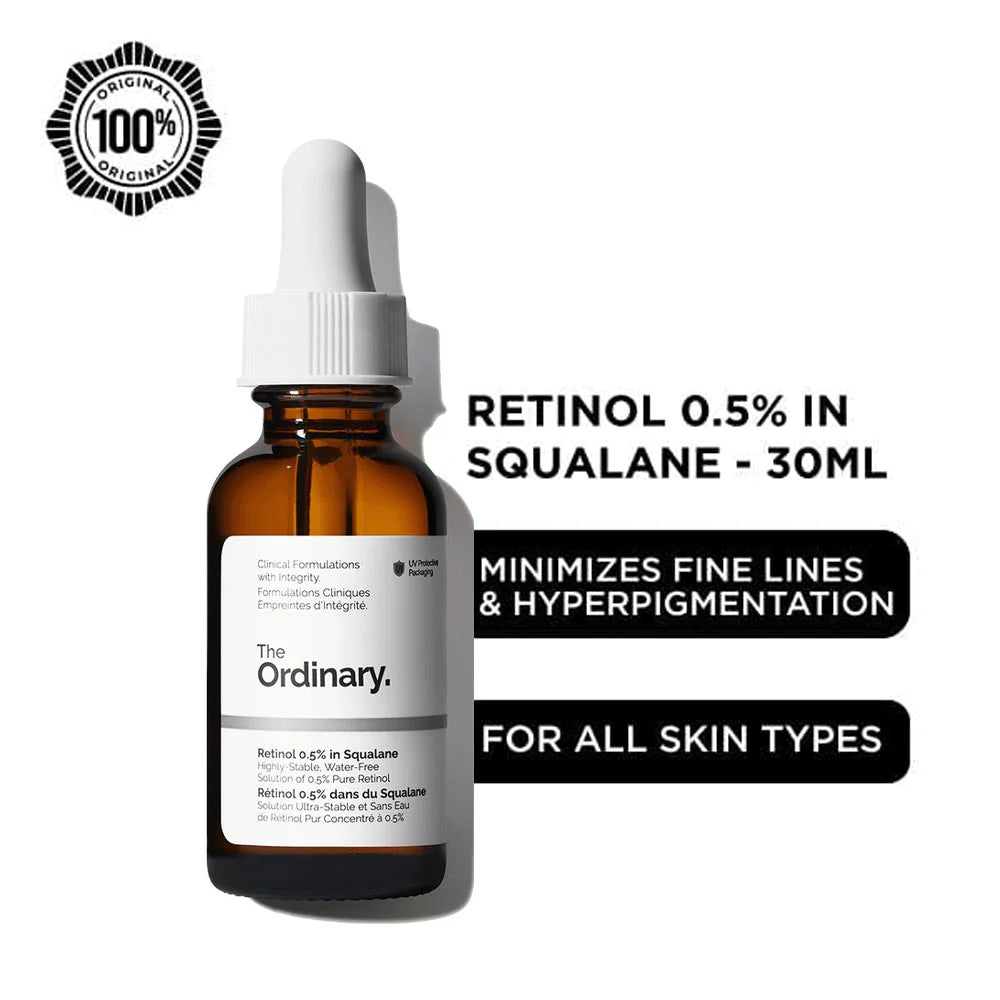 Retinol Serum Pakistan, Anti Aging Serum, Acne Treatment Serum, Squalane Serum, The Ordinary Pakistan, Wrinkle Care Serum, Skin Renewal Serum, Face Serum 30ml, Skincare Pakistan - Makeup Stash Pakistan