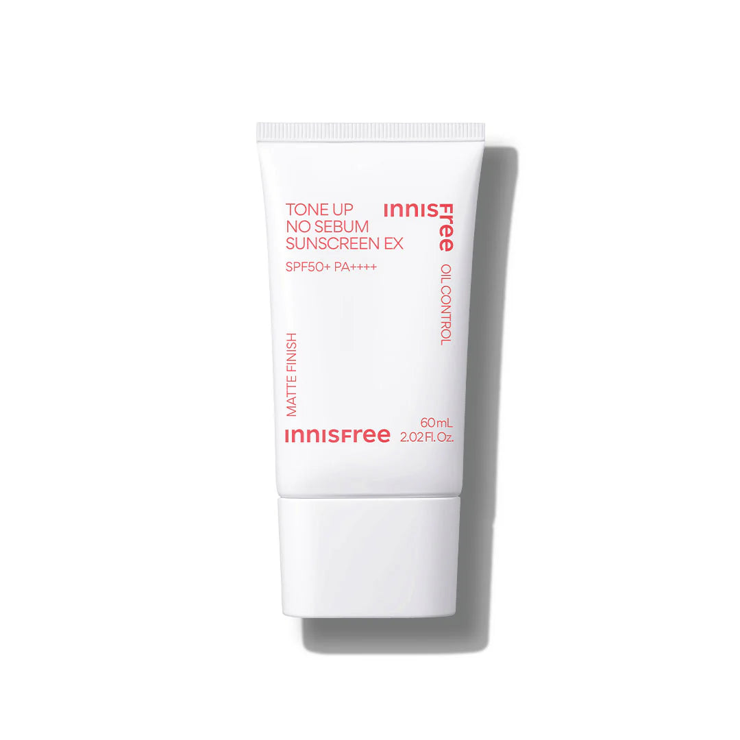 Innisfree - Tone-Up No Sebum Sunscreen Ex SPF50+ PA++++ 60ml - Makeup Stash Paakistan