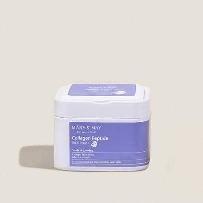 Mary & May - Collagen Peptide Vital Mask (30ea) - Makeup Stash Pakistan