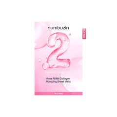 Numbuzin - No.2 Rose PDRN Collagen Plumping Mask Sheet - Makeup Stash Pakistan