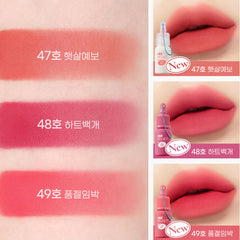 Last Red lip tint, Korean lip tint, matte lip tint, red lipstick, long lasting lip tint, K-beauty makeup, velvet lip tint, classic red lip color - Makeup Stash Pakistan