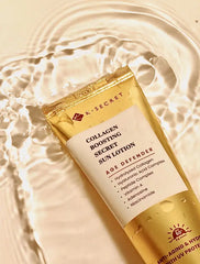 K-Secret Sun Lotion, Korean Sunscreen, Collagen Boosting Sunscreen, SPF Sun Lotion, Korean SPF 50 Sunscreen, Hydrating Sunscreen, Anti Aging Sunscreen, Dewy Finish Sunscreen, Lightweight -Makeupstashpk