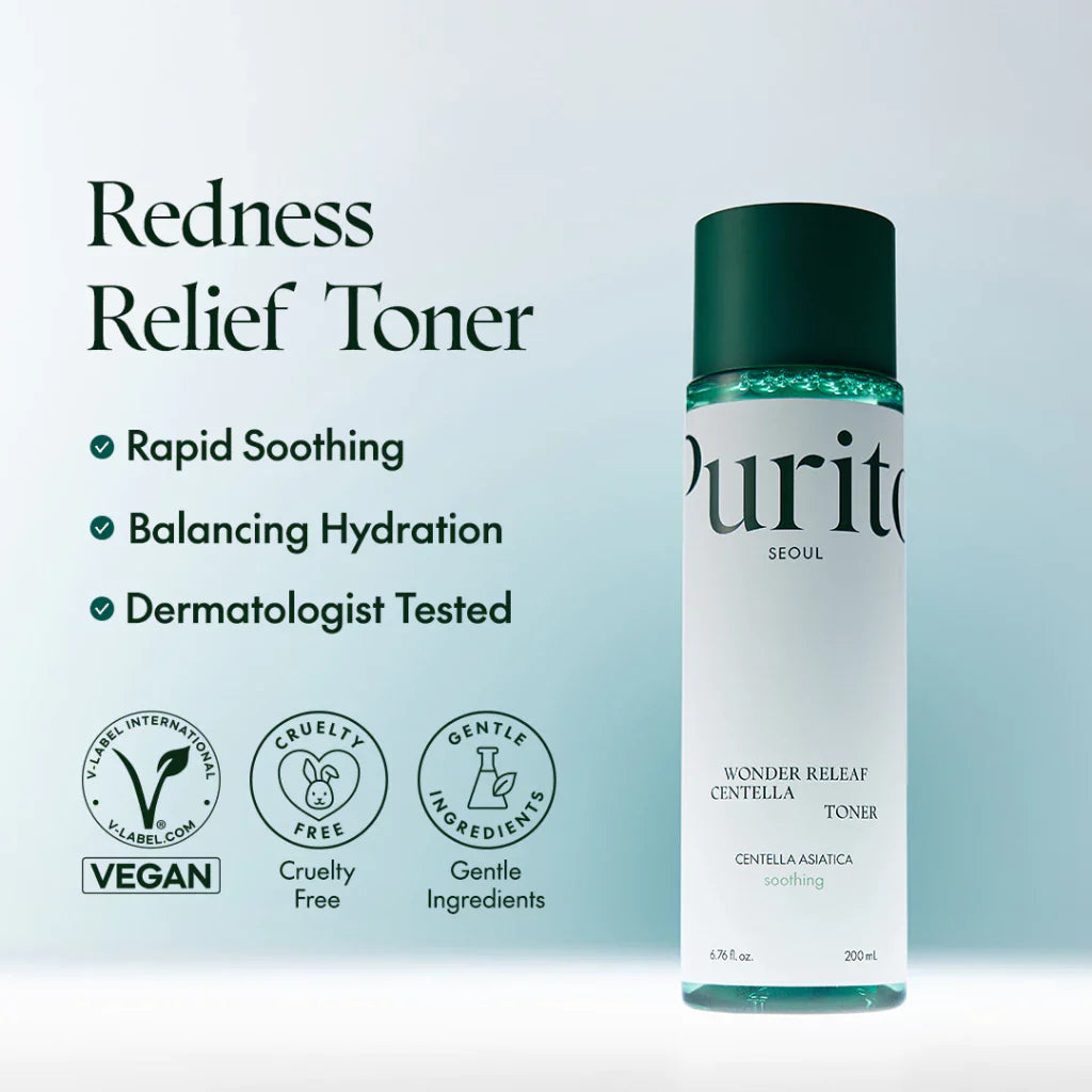 Purito - Wonder Releaf Centella Toner 200ml-Makeup Stash Pakistan