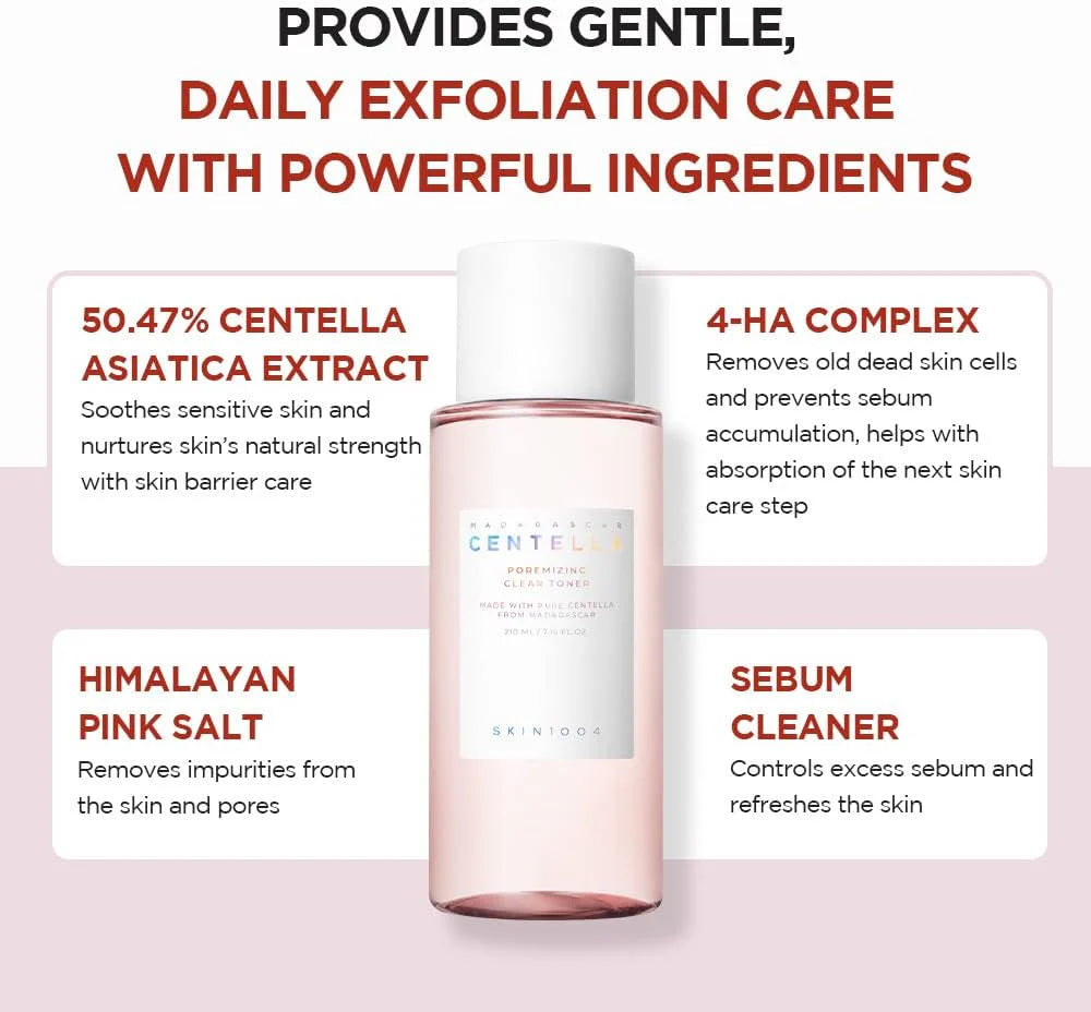 Skin1004 - Madagascar Centella Poremizing Clear Toner 210ml - Makeup Stash Pakistan
 Skin1004 - Madagascar Centella Poremizing Clear Toner 210ml - Makeup Stash Pakistan