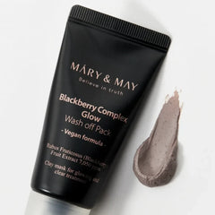 blackberry mask, glow mask, wash off mask, brightening mask, antioxidant face mask, korean skincare mask, k beauty mask, glowing skin mask, exfoliating mask, mini face mask, travel size skincare - Makeup Stash Pakistan