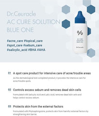 Dr. Ceuracle - AC Cure Solution Blue One 50ml - Makeup Stash Pakistan