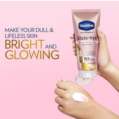Vaseline Gluta-Hya Smooth Radiance Serum Burst Lotion 290ml - Makeup Stash Pakistan