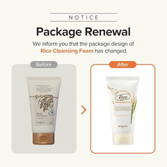 SKINFOOD - Rice Daily Brightening Cleansing Foam 150ml - Makeup Stash Pakistan