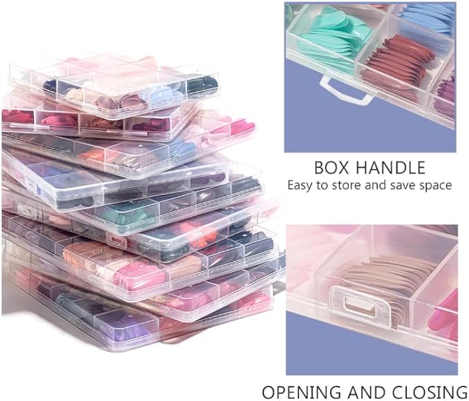 Colorful , Acrylic Fake Nails , daily wear , DIY Nail Art , Makeupstashpk1