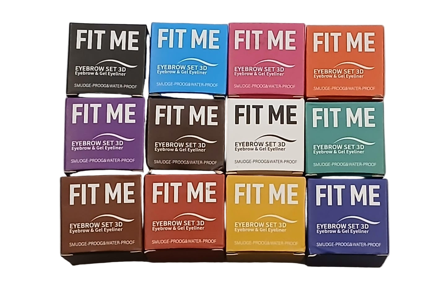 Fit Me Eyebrow Set 3D Eyebrow & Gel Eyeliner Dark Brown- Makeup Stash Pakistan