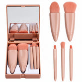 Korean makeup brush set, nude makeup brushes, 5 piece makeup brush set, professional makeup brushes, soft bristle brushes, beauty brush set, Korean beauty tools, foundation brush set, contour brush set, makeup blending brushes, travel makeup brushes - Makeupstashpk