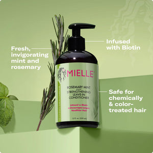 Mielle Rosemary Mint Strengthening Conditioner | Biotin-Infused Hydrating & Anti-Breakage Formula