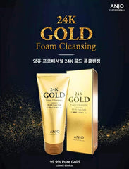 ANJO 24K Gold Foam Cleansing 100ml – Brightening Deep Clean Face Wash