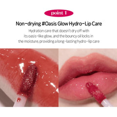 Etude House Over Glowy Tint 3g #01 Black Cat Rose Jelly | Glossy Korean Lip Tint