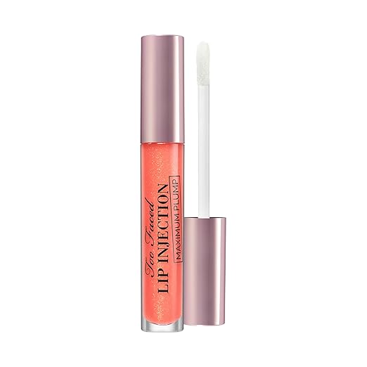 Too Faced Lip Injection MAXIMUM PLUMP Extra Strength Lip Plumper -Creamsicle Tickle - Makeup Stash Pakistan