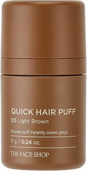 The Face Shop - Quick Hair Puff 03 Light Brown 7g - Makeup Stash Pkistan