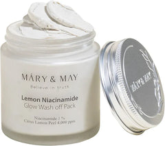Mary & May - Lemon Niacinamide Glow Wash Off Mask 125g - Makeup Stash Pakistan