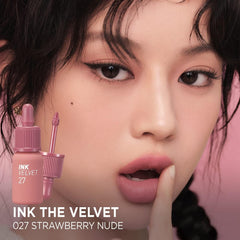 velvet lip stain, K-beauty makeup, Natural lip color, Soft matte lips, Gradient lips, Soft Matte, Pink Nude Lip Tint - Makeup Stash Pakistan
