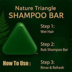 Nature Shampoo Triangle Stone, Nature Shampoo Bar, Triangle Shampoo Bar, Solid Shampoo 50g, Natural Shampoo Bar, Eco Friendly Shampoo, Travel Shampoo Bar, Hair Cleansing Bar, Solid Hair Shampoo, Natural Hair Care, Shampoo Stone - Makeupstashpk