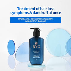 Ryo - Hair Loss Expert Care Shampoo(Anti-Dandruff) 400ml - Makeup Stash Pakistan