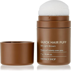 The Face Shop - Quick Hair Puff 03 Light Brown 7g - Makeup Stash Pkistan