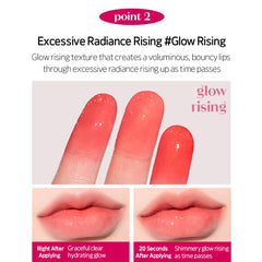 Etude House Over Glowy Tint 3g #01 Black Cat Rose Jelly | Glossy Korean Lip Tint