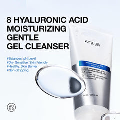 Anua - 8 Hyaluronic Acid Moisturizing Gentle Gel Cleanser 150ml - Makeup Stash Pakistan