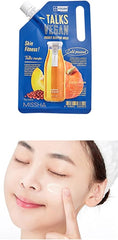 Missha - Talks Vegan Squeeze Pocket Sleeping Mask Skin Fitness Pumpkin + Red Beans 10g - Makeup Stash Pakistan