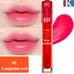 Etude House - Dear Darling Water Gel Lip Tint RD OR201 Tangerine Red (01) - Makeup Stash Pakistan