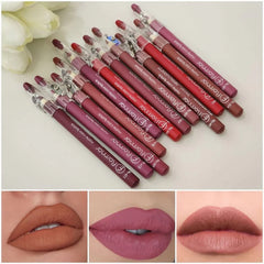 Long Lasting , Waterproof , Velvet Finish , Lip Crayon Set , Makeupstashpk