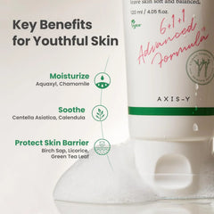 Axis-y cleansing foam, sunday morning cleanser, low ph face wash korea, gentle cleanser sensitive skin, korean face wash acne prone, hydrating cleanser,Makeupstashpk