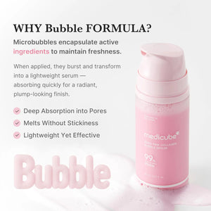 collagen bubble serum, korean skincare serum, anti aging serum, hydrating serum, glowing skin serum, wrinkle repair serum,skin firming serum, collagen skincare - Makeup Stash Pakistan