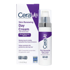 CeraVe Skin Renewing Day Cream with Sunscreen SPF 30 - 50g - Makeup Stash Pakistan