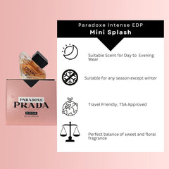 Luxury Perfume Mini, Travel Size Perfume, Floral Amber Perfume, Designer Fragrance,Long Lasting Perfume, Gift Perfume, Premium Scent, Splash Perfume - Makeup Stash Pakistan
