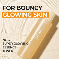 Numbuzin- No.3 Super Glowing Essence Toner 200ml -  Makeup Stash Pakistan