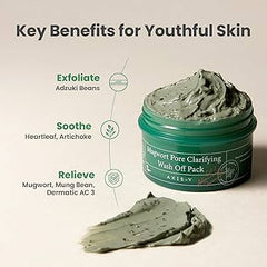 Axis Y - Mugwort Pore Clarifying Wash Off Pack 100ml - Makeup Stash Pakistan