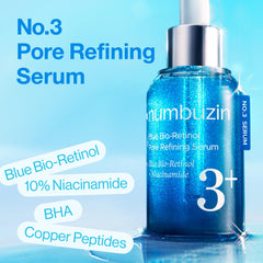 Numbuzin - No.3 Blue Bio-Retinol Pore Refining Serum 30ml - Makeup Stash Pakistan