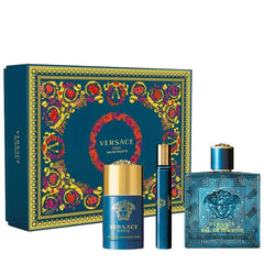 Versace Eros Men 3-Piece Gift Set – Parfum 100ml + Travel Parfum 10ml + Deodorant Stick 75ml