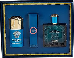 Versace Eros Men 3-Piece Gift Set – Parfum 100ml + Travel Parfum 10ml + Deodorant Stick 75ml