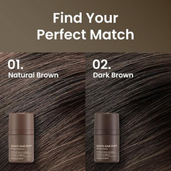 The Face Shop - Quick Hair Puff 01 Natural Brown 7g - Makeup Stash Pakistan