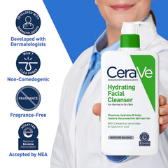 Hydrate skin , Moisturizing Face Wash, Ceramide Cleanser, Hyaluronic Acid Cleanser, Fragrance-Free Face Wash, Normal to Dry Skin Cleanser, Gentle Facial Cleanser, Dermatologist Recommended, Hydrating Skin Care , Makeupstashpk