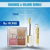 Dior Glow Face Palette + Maybelline Curl - Radiance & Volume Bundle