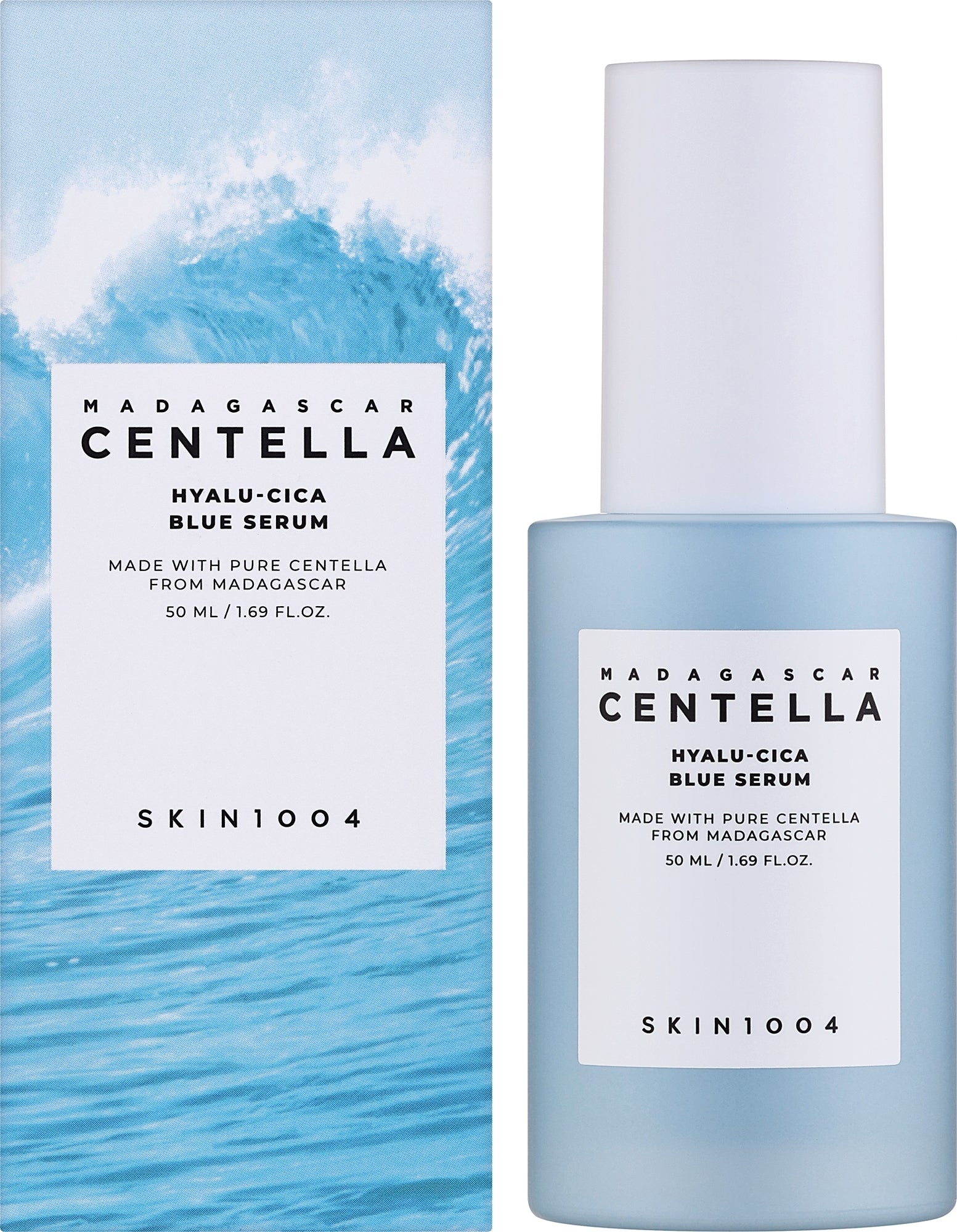 Skin1004 - Madagascar Centella Hyalu-Cica Blue Serum 50ml  -Makeup Stash Pakistan Skin1004 - Madagascar Centella Hyalu-Cica Blue Serum 50ml  -Makeup Stash Pakistan