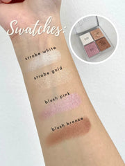 Dior Glow Face Palette + Maybelline Curl - Radiance & Volume Bundle