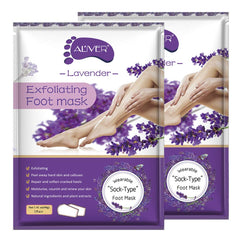 ALIVER Foot Mask Exfoliating - Lavender - Makeup Stash Pakistan