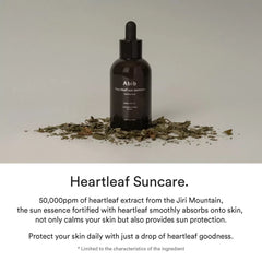 Abib Heartleaf Sun Essence Calming Drop 50ml – SPF50+ PA++++ Soothing Sunscreen