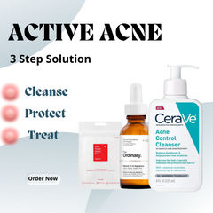 Active Acne 3 Step Solution Bundle - Makeup Stash Pakistan