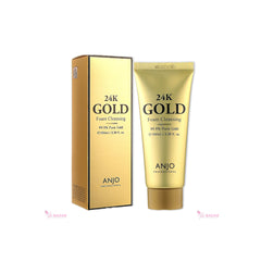 Anjo - 24K gold foam cleansing 100ml - Makeup Stash Pakistan