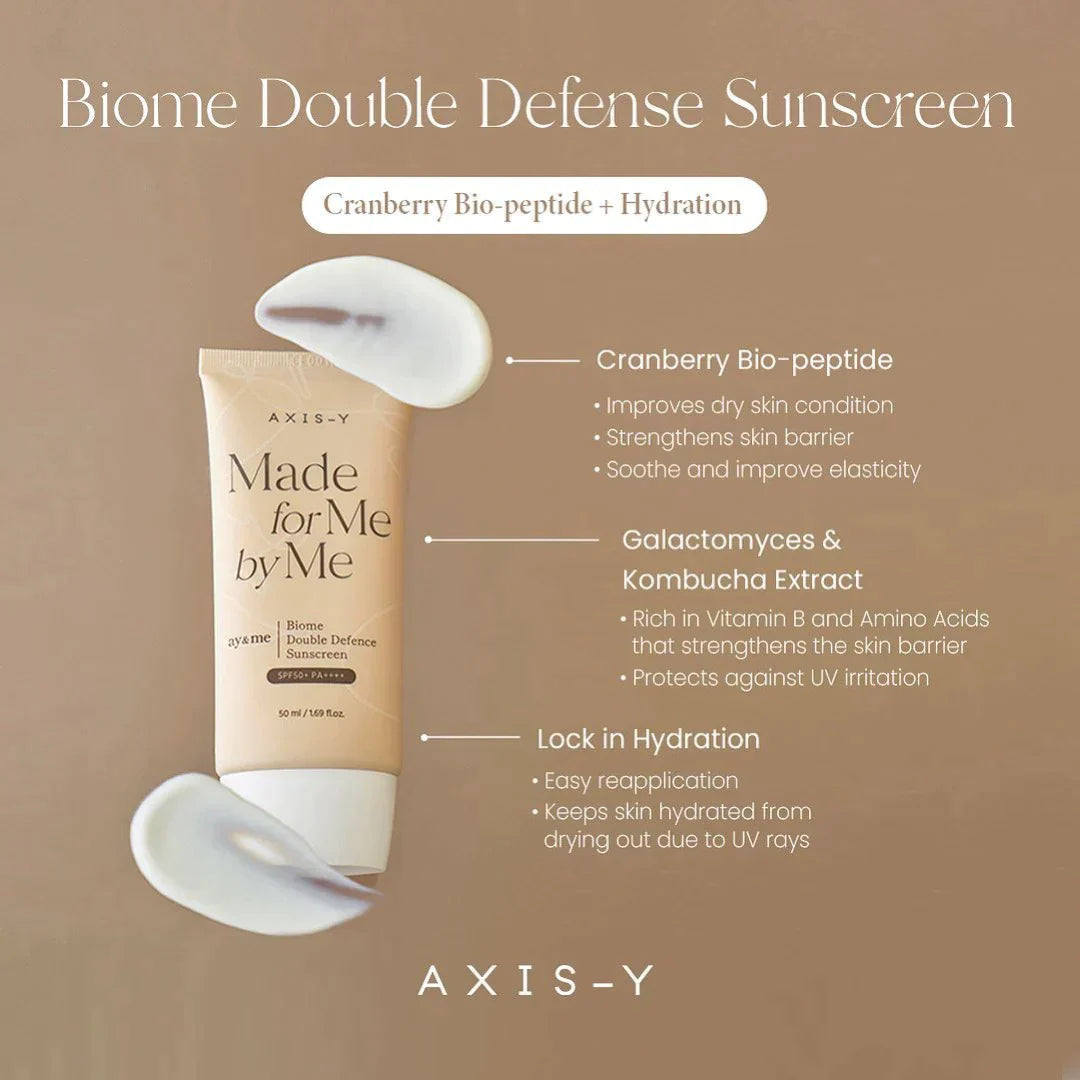 Axis-Y Biome Double Defence Sunscreen 50ml