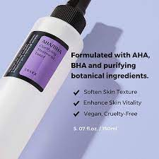 Cosrx AHA / BHA Clarifying Treatment Toner 150 ML - Makeup Stash Pakistan